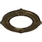 Ekena Millwork Benson Ceiling Medallion (Fits Canopies up to 6 1/8"), 11 1/8"OD x 6 1/8"ID x 5/8"P, Brass CM11BNBRS - alternate 2